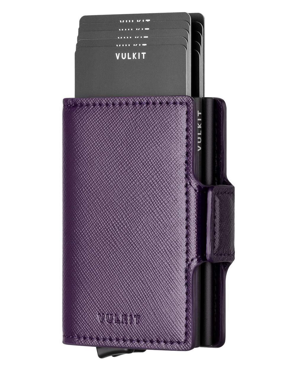 5786 Credit Card Holder RFID Blocking Leather Automatic Pop Up Wallet